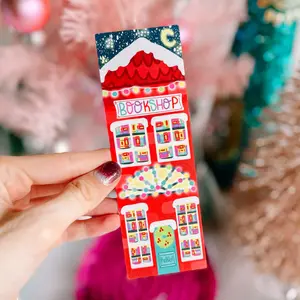 Christmas Bookshop Bookmark