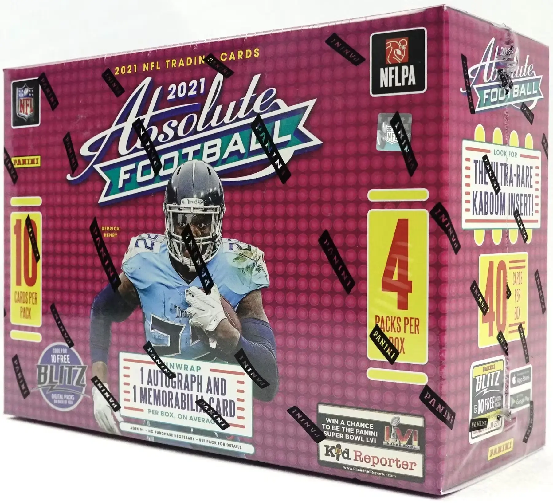 2021 Panini Absolute Football Mega Box with Collectible Cards
