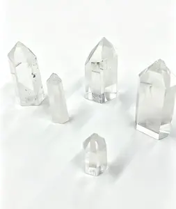 Natural Clear Quartz Tower, 100g Polished Crystal Point for Healing and Energy Amplification