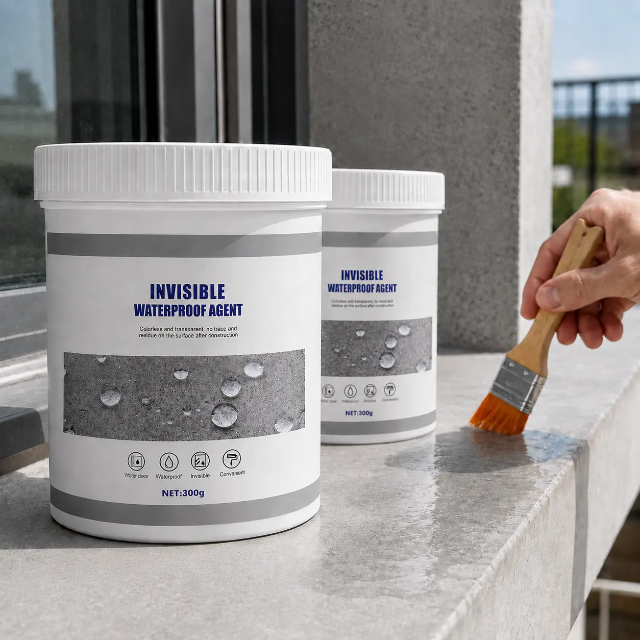 Transparent Waterproof Sealant Paste, 300g Easy Direct-Apply Crack Repair Waterstop Glue, Simple Use Leak Proof Sealing for RV Motorhomes, Home Bathroom Roof Ceramic Wall Surfaces
