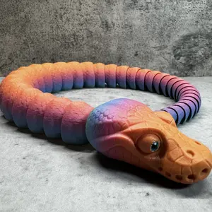 3D Printed Articulated Ball Python Snake / Fidget Toy / 3D Print