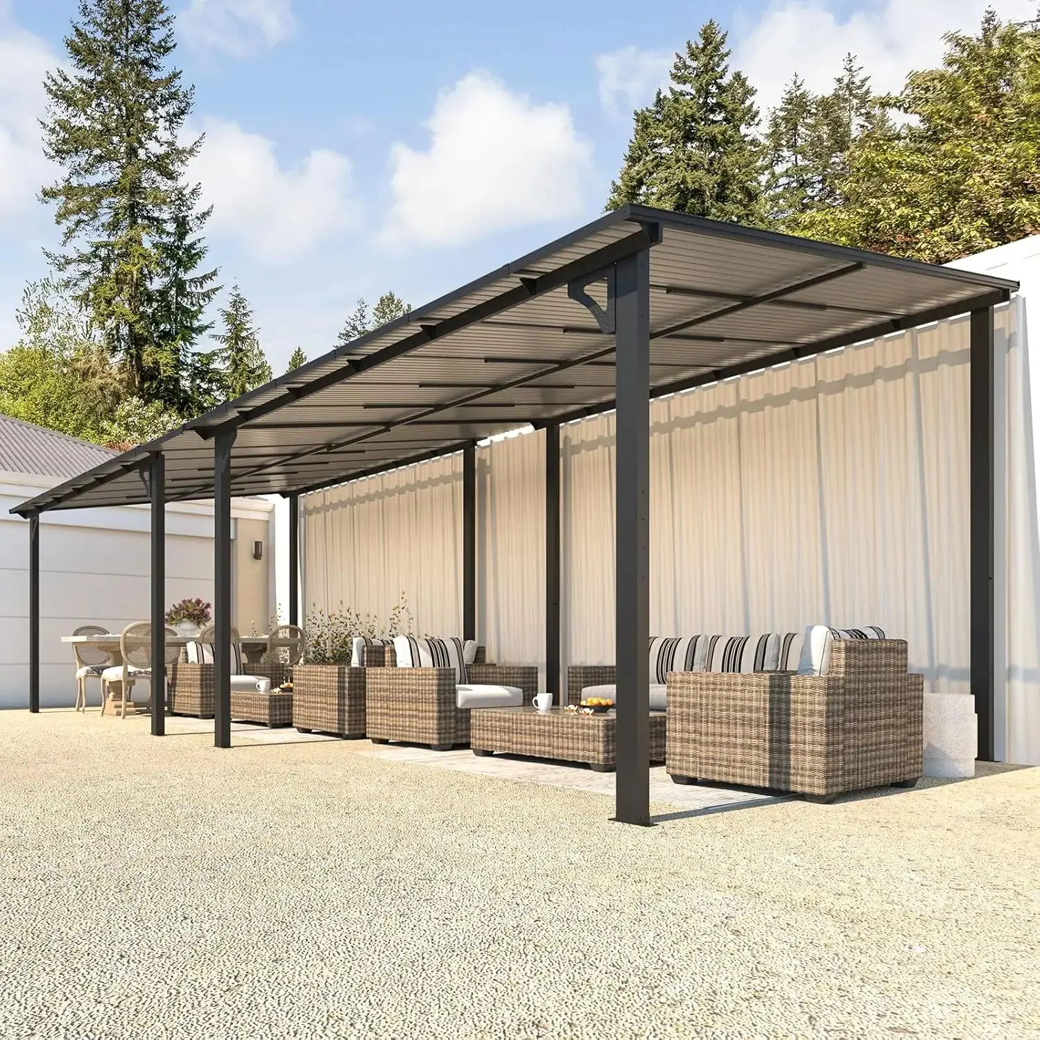 Large 10x24' Hard Top Patio Gazebo on Clearance