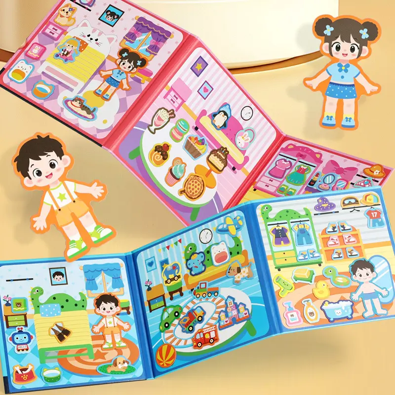Enlightenment Quiet Busy Book for Toddlers Ages 3-6, Educational Toy with Tear-Off Stickers & Activities, Develops Fine Motor Skills, Boosts Cognitive Abilities, Promotes Early Learning Kids Materials