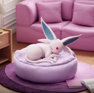 Miniso Langbo Wang Pokémon Collectible Action & Toy Figurine - Cute Sleeping Pose Fairy Eevee or Pikachu Surprise Toy
