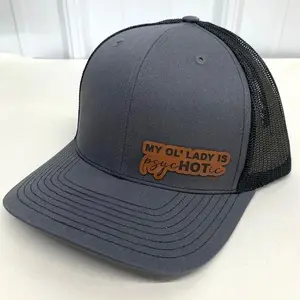 My Ol’ Lady Is psycHOTic Trucker Hat – Funny Statement Cap for Men, Playful Humor Hat, Gift for Husband, Boyfriend or Dad