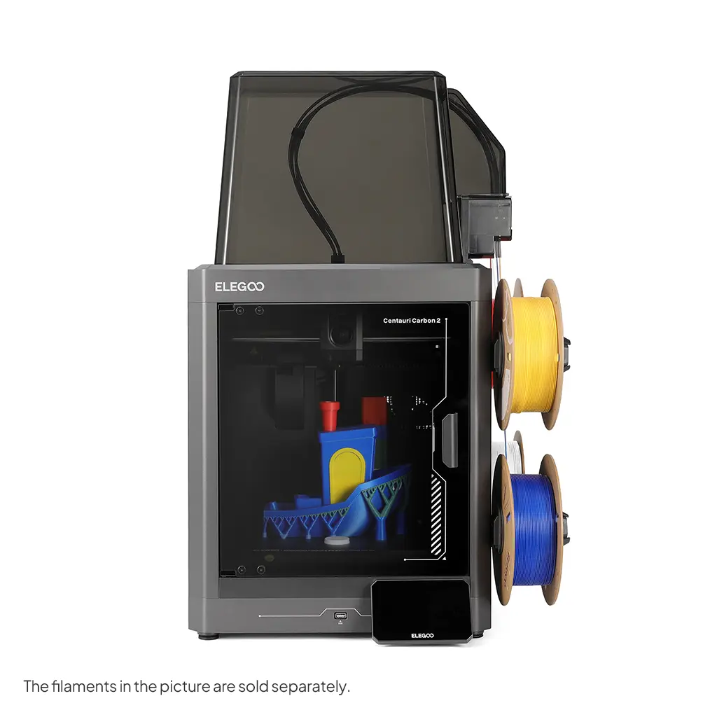 ELEGOO Centauri Carbon 2 Combo 3D Printer, Multicolor Printing, CoreXY Structure, 500mm/s High Speed, Full Auto Leveling, High-Temp Nozzle, 256x256x256mm Build Volume