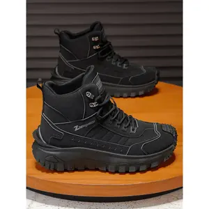 One-Piece High-Top Work Boots, Waterproof & Anti-Slip, Ideal for Hiking, Daily Walking, Casual Sports, Durable FootwearRAIMENTRY