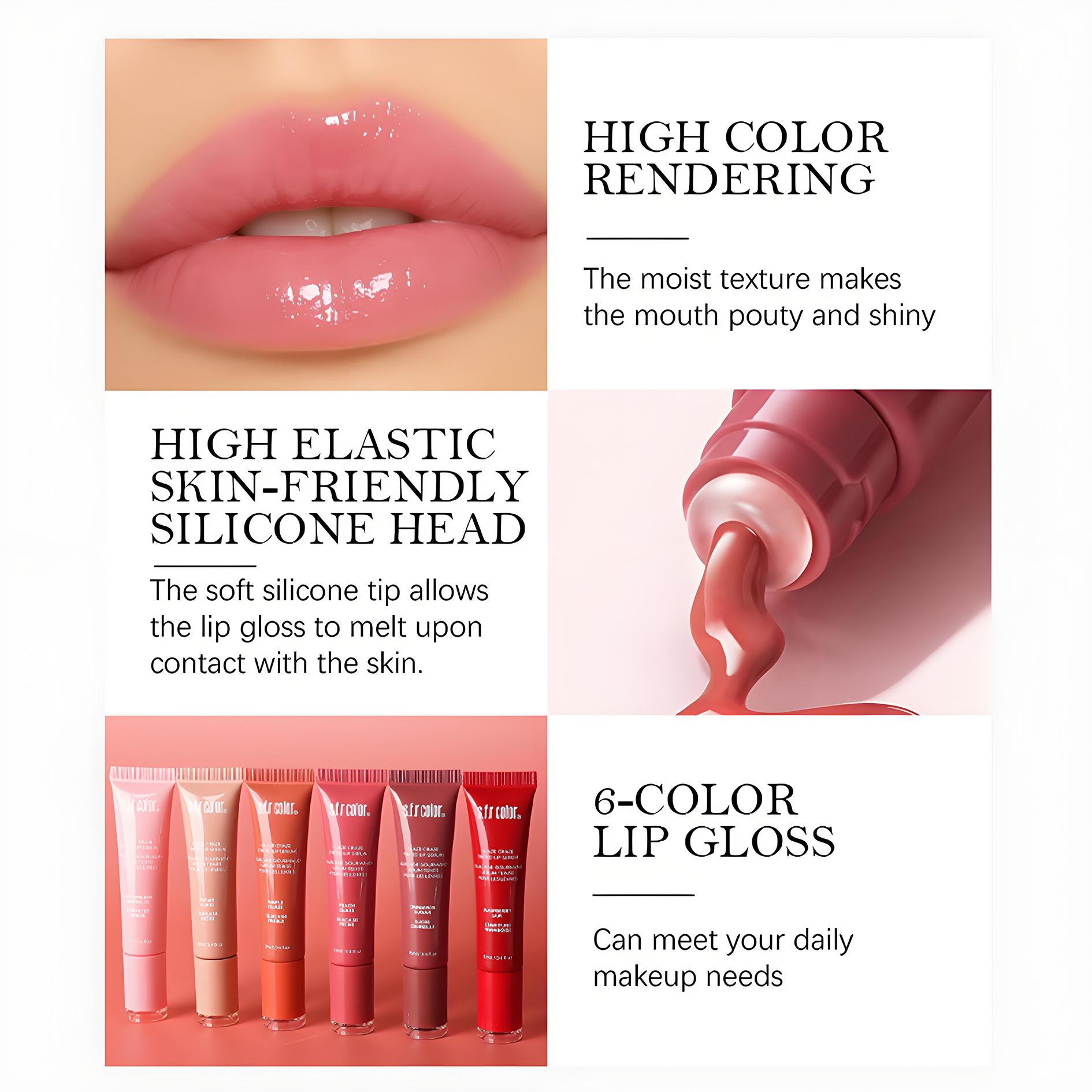 6-Pack Fruit-Flavored Hydrating Lip Balm & Long-Lasting Lip Gloss, (Strawberry Pink, Peach Pink, Candy Pink, Cinnamon Sugar, Maple Glaze, Honeydew Melon) – Moisturizing, Shiny Lip Care for All Skin Types, Lip Gloss 6-Pack Fruit-Flavored Hydrating Lip Balm & Long-Lasting Lip Gloss, (Strawberry Pink, Peach Pink, Candy Pink, Cinnamon Sugar, Maple Glaze, Honeydew Melon) – Moisturizing, Shiny Lip Care for All Skin Types, Lip Gloss