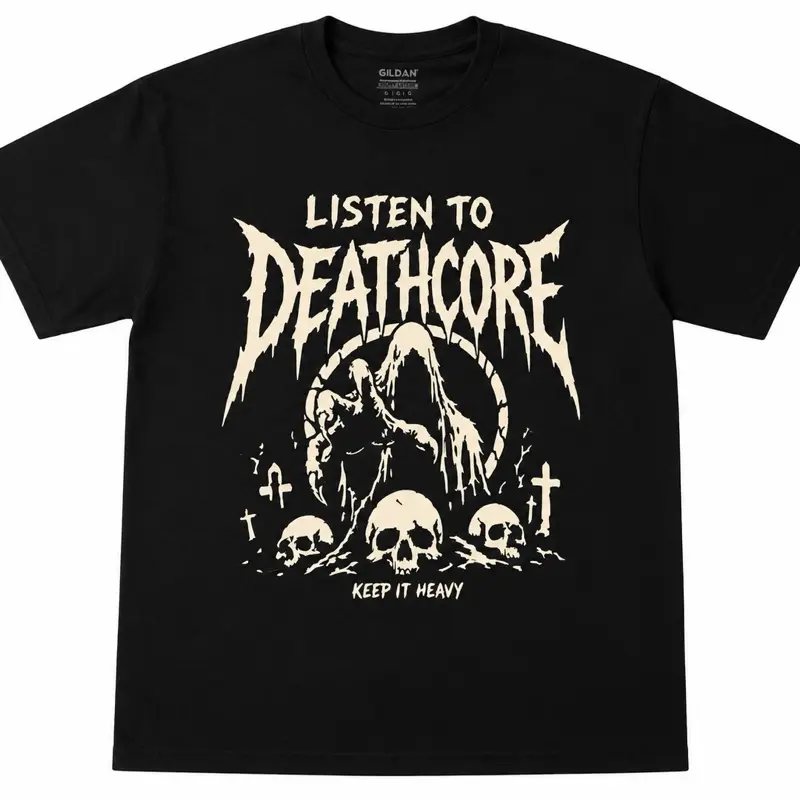 Listen to Deathcore  Grave Reaper Edition | Keep It Heavy T-Shirt