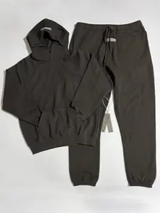 2022 Iron-Black Hoodie Pants Set--Pullover Hoodie & Jogger Pants Combo, Athletic Oversized Style for Casual Daily Streetwear, CleanFit Aesthetic