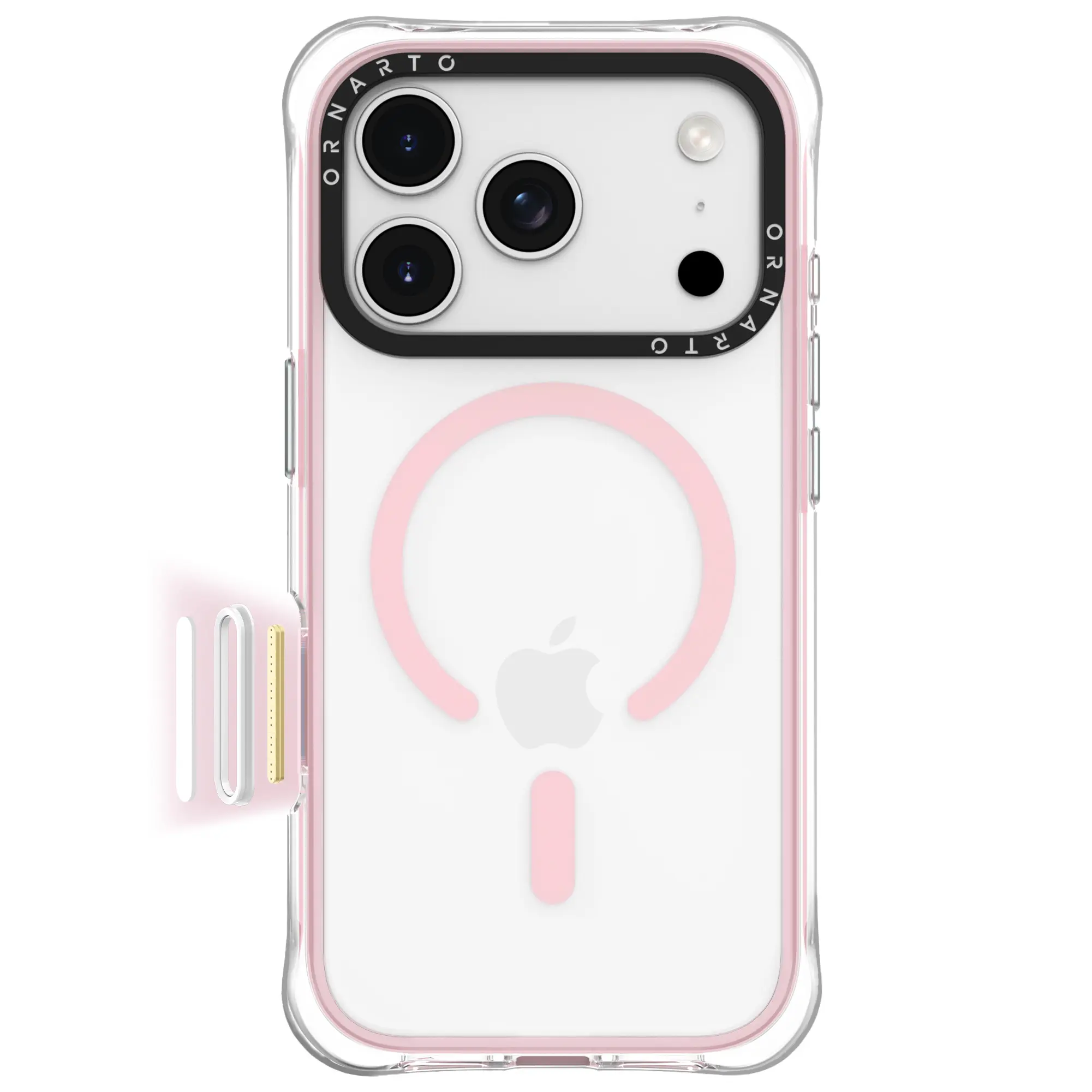 ORNARTO Diamond Air Case for iPhone 17 Series, Military-Grade Drop Protection Cover with Built-in Air,Crystal Clear Backplate | Protective Phone Accessory Shockproof Magsafe Phone Case
