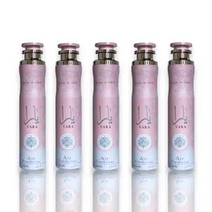 Lattafa Perfumes | Yara Air Freshener - 5 Pack Bundle - 300 ML Per Bottle - Floral - Fruity - Woody Scent Room Spray Home Fragrances