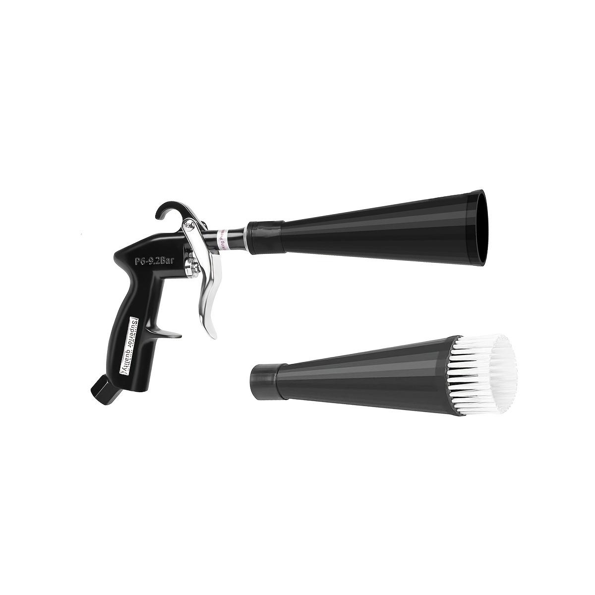Adjustable Valve Tornado Car Cleaning Gun, High Pressure Air Blower Duster with Flow Control, Safe Leather & Crevice Deep Clean Tool for Pro Automotive Detailing