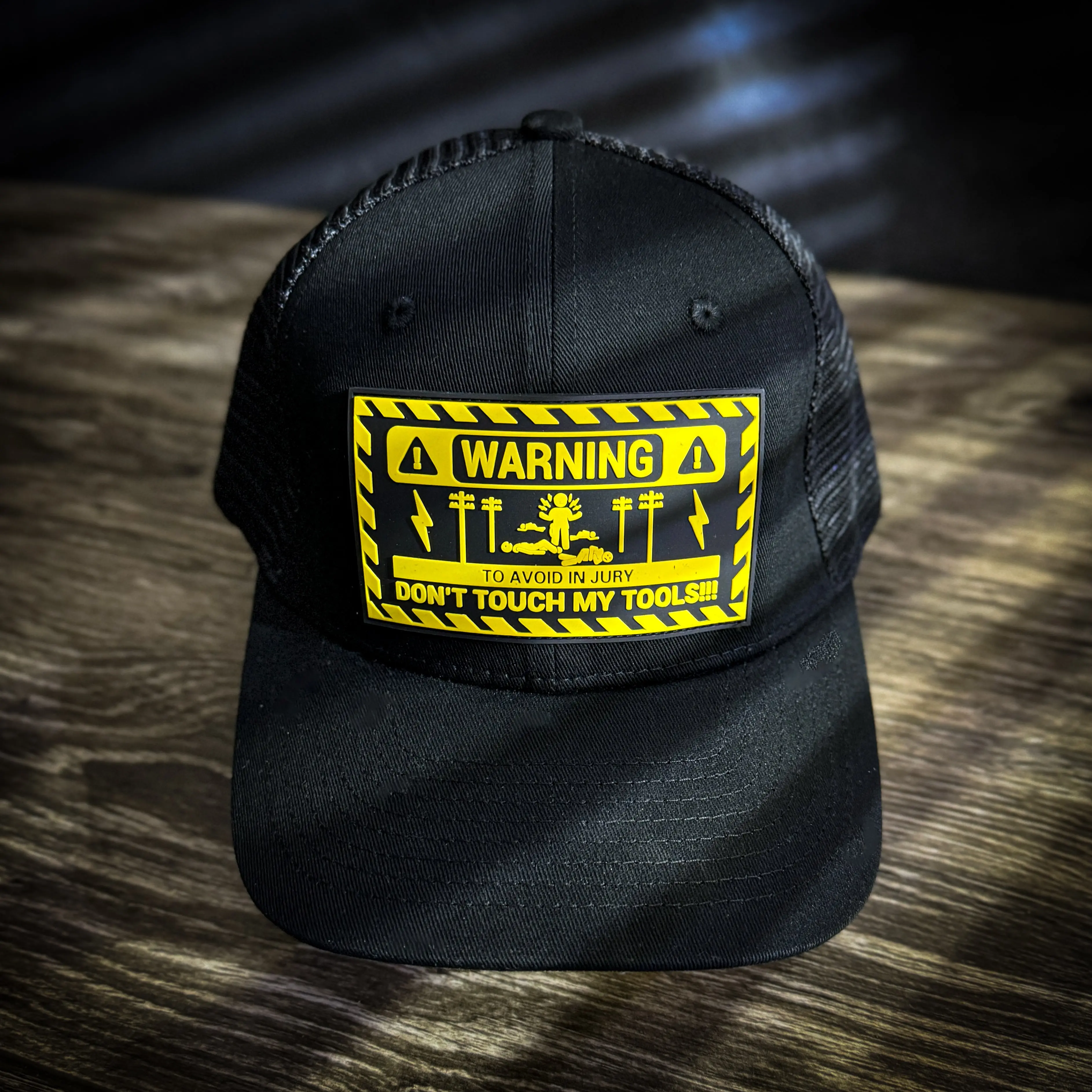 Warning: Don't Touch My Tools" Trucker Hat - LineMan Edition