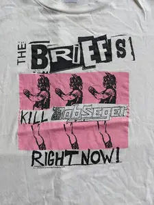 Vintage The Briefs Kill Bob Seger Shirt Caricature White Unisex S-5XL