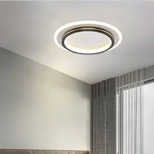 Modern LED Ceiling Lights Aluminum Tricolor Light Ceiling Light Decorative Lamp With Crystal Shade Light Round Square Luminous Ceiling Light For Living Room Bedroom Corridor Entrance Kitchen Ceiling Light