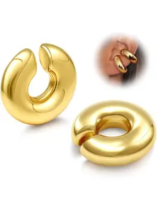1 Pair Chunky ear cuff earrings women's without ear holes fake piercings fake helix ear cuff silver for women ear cuff earrings women's gold jewellery chunky jewellery
