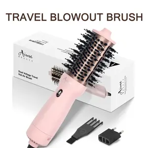 Aima Beauty Blow Dryer Brush,Negative Ionic Thermal Brush Frizz Free, 4 IN 1 Hair Straightener Curler, Blow Dryer,Tiktok Shop Hair Styling Tools,Wet to Dry Hair Straightener,Mother's Day Gift
