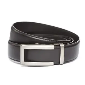 1.5" Black Leather Strap w/ Traditional Gunmetal Buckle