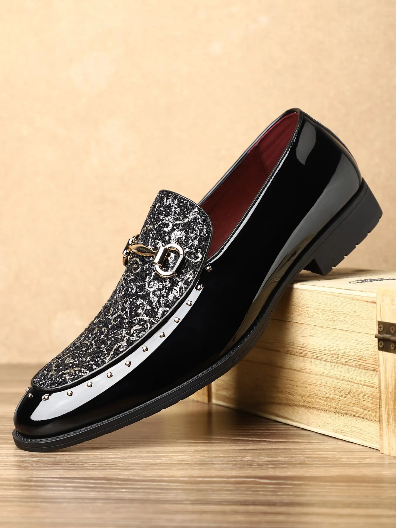 Men's Loafer Shoes Business Casual Loafers Slip Ons Strapless Rubber Sole Daily Wear, Comfortable and Stylish Footwear for Men Office Shoes