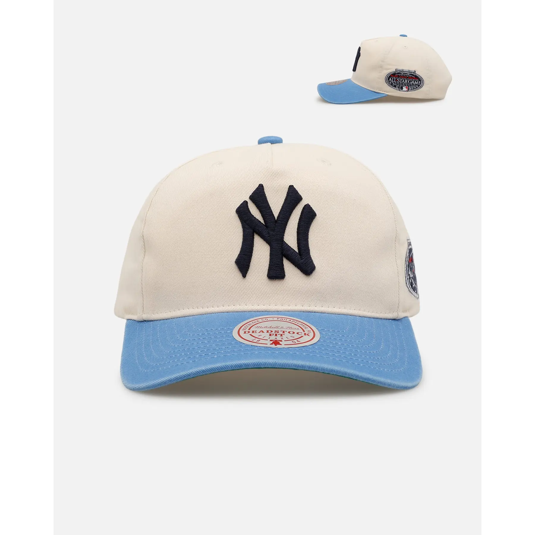Mitchell & Ness New York Yankees 'Washed Cotton' Deadstock Snapback Off White