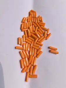 Cylinder Small Spacer for DIY Handmade Key Chain, Rainbow Stripe Pattern, Casual Style, All Seasons Accessory