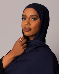 Premium Modal Hijab with matching under cap set – Sapphire Noir