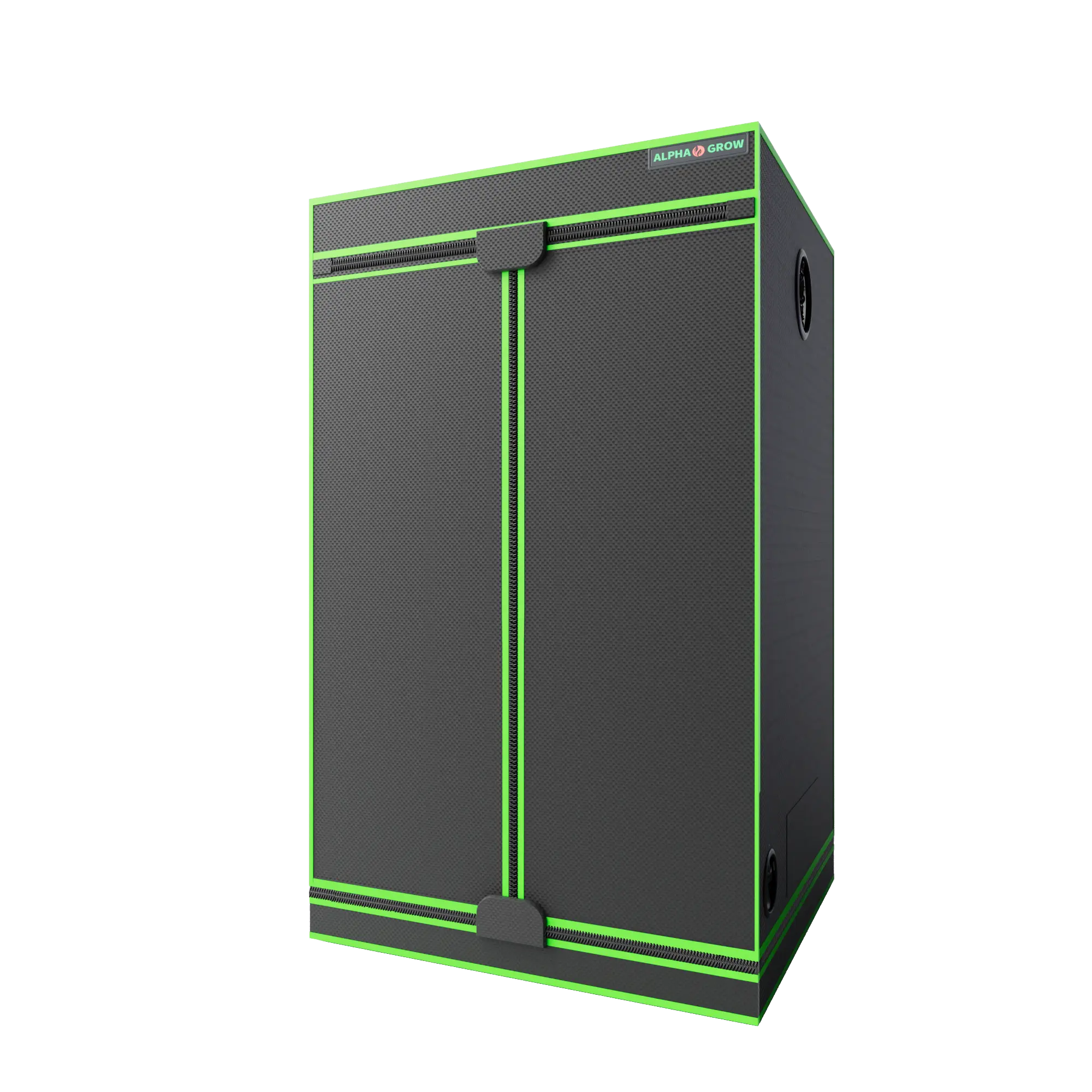 ALPHA GROW Indoor Grow Tent, 1680D Heavy Duty Hydroponic Tent with Double Door, Clear Observation Window & Reflective Diamond Mylar for Home Indoor Garden Greenhouse Setup