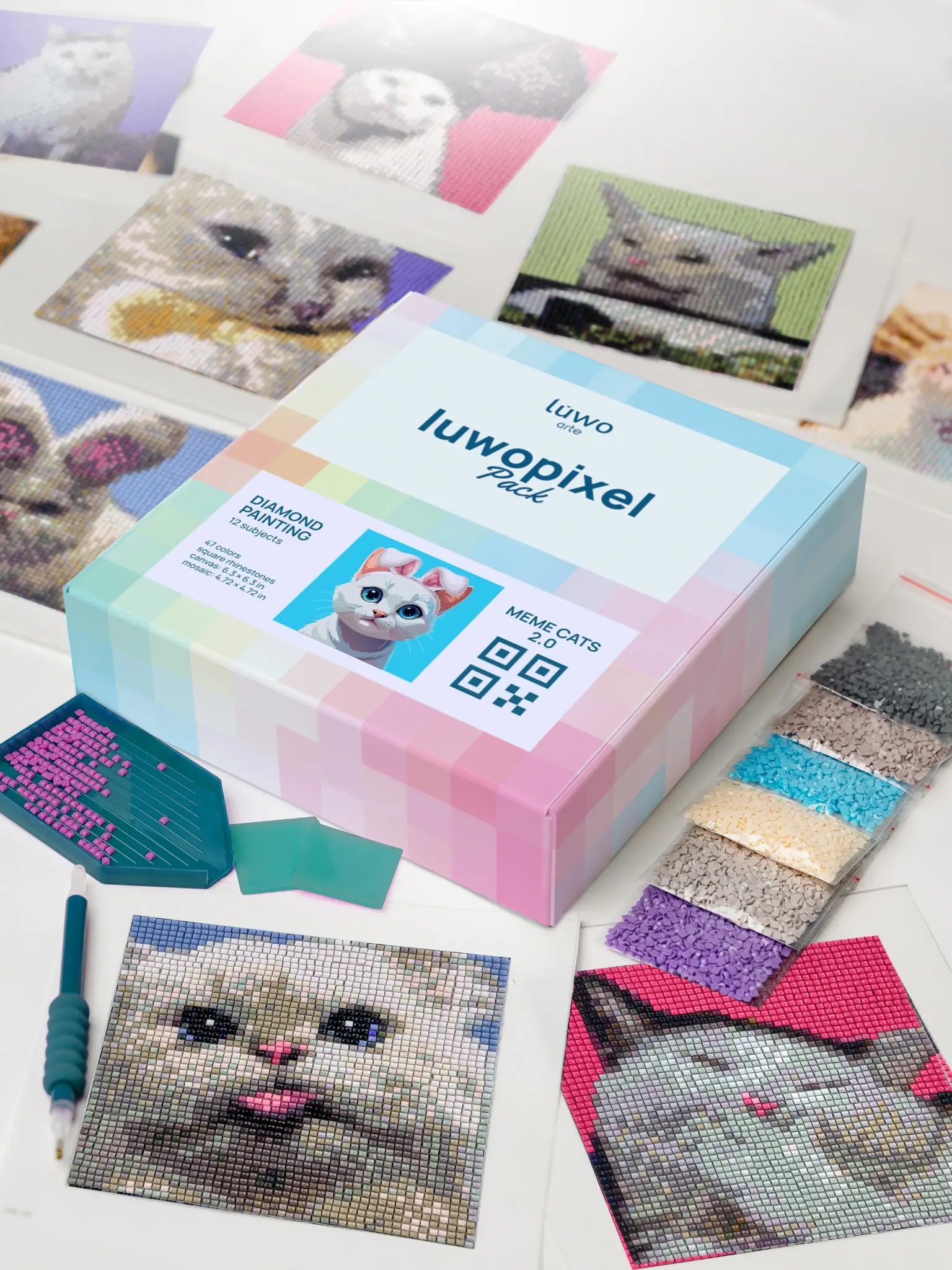 LuwoArte Large Diamond Art Kits for Adults - Brilliant Art Diamond Painting Kit - Paint Gem Art for Adults