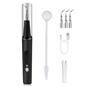 Portable Home Tooth Cleaning Electric Dental Ultrasonic Teeth Tartar Calculus Plaque Remover Set Machine Tool Teeth Cleaning Kit Waterproof