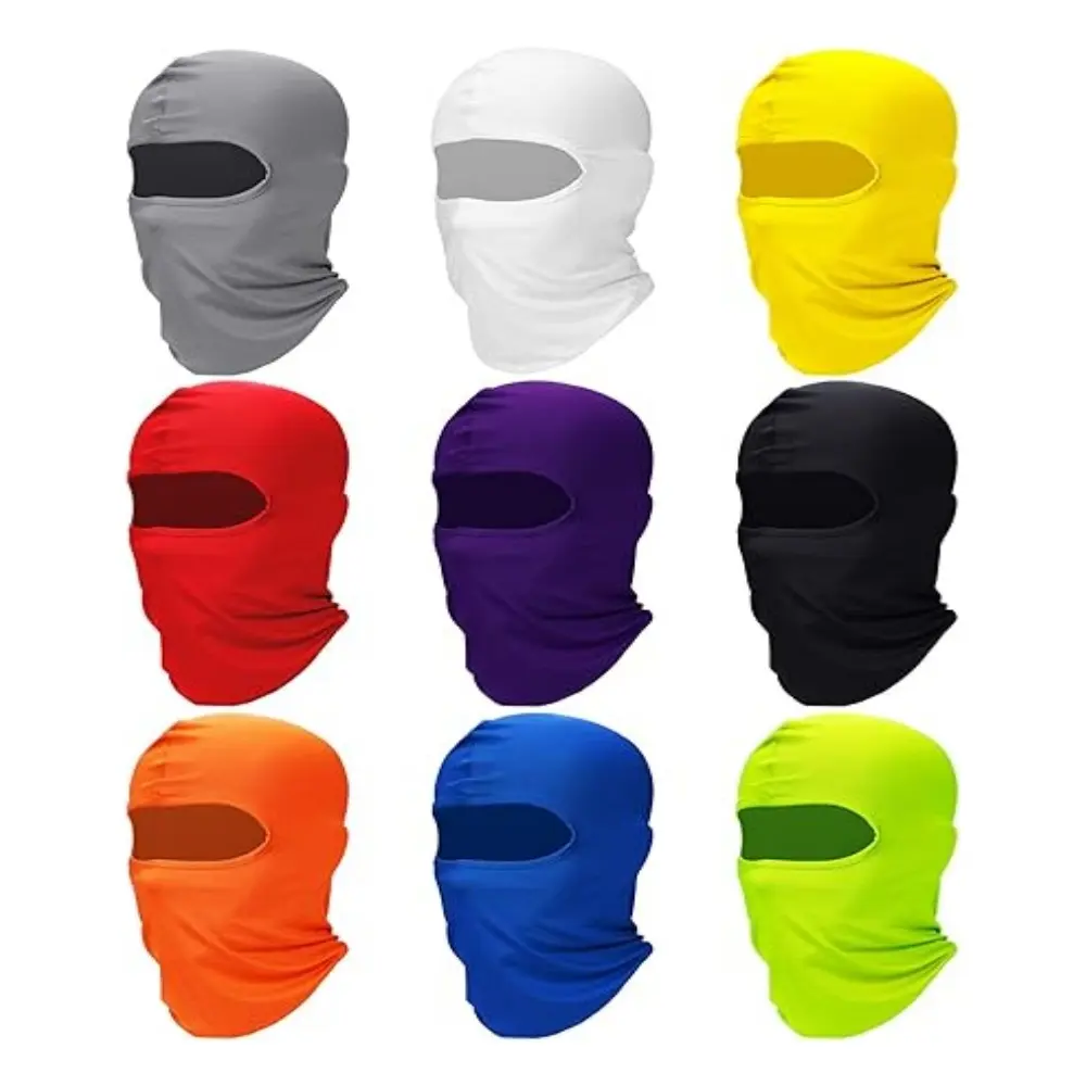 9pcs Ski Mask, Balaclava Face Mask of Men, Breathable Full Head Mask Face Cover, for Men Full Face Cover Sun Protection Cooling, Balaclava Neck Gaiter Clothing Scarf