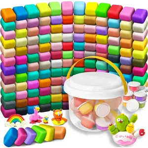 120pcs Air Dry Super Light Modeling Clay Kit, Non-Sticky Soft DIY Magic Molding Clay with Sculpting Tools, Montessori Sensory Play Toys for Kids Toddlers, Fine Motor Skills Creative Art Crafts, Perfect Birthday Christmas Gift for Boys Girls