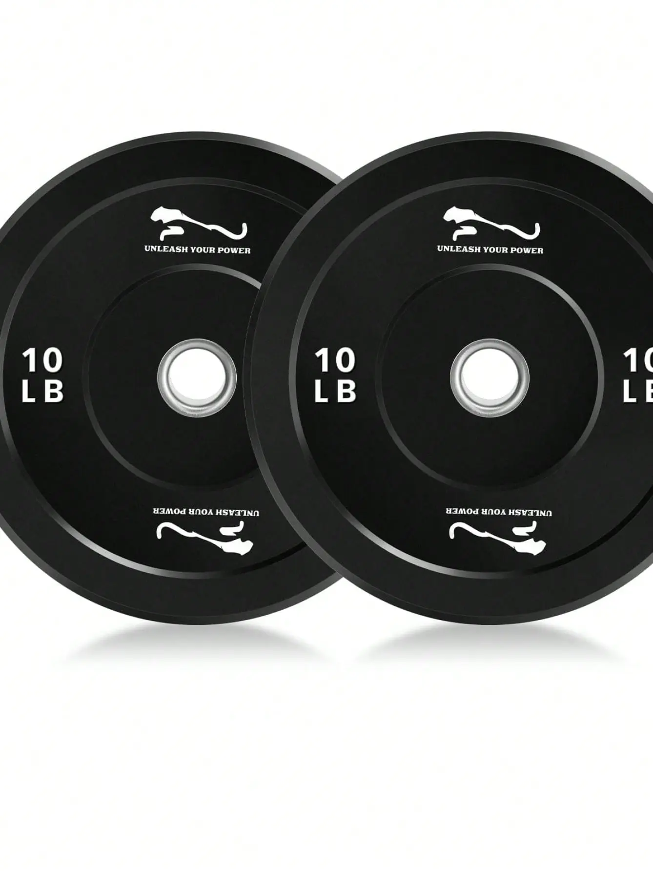 Gaomon 35 LB Pair 2-Inch Rubber Barbell Plates Weight Equipment - Reinforced Steel Inserts, High-Density Rubber, Textured Grip, Noise-Reducing, Floor-Protecting for Home Gym Strength Training