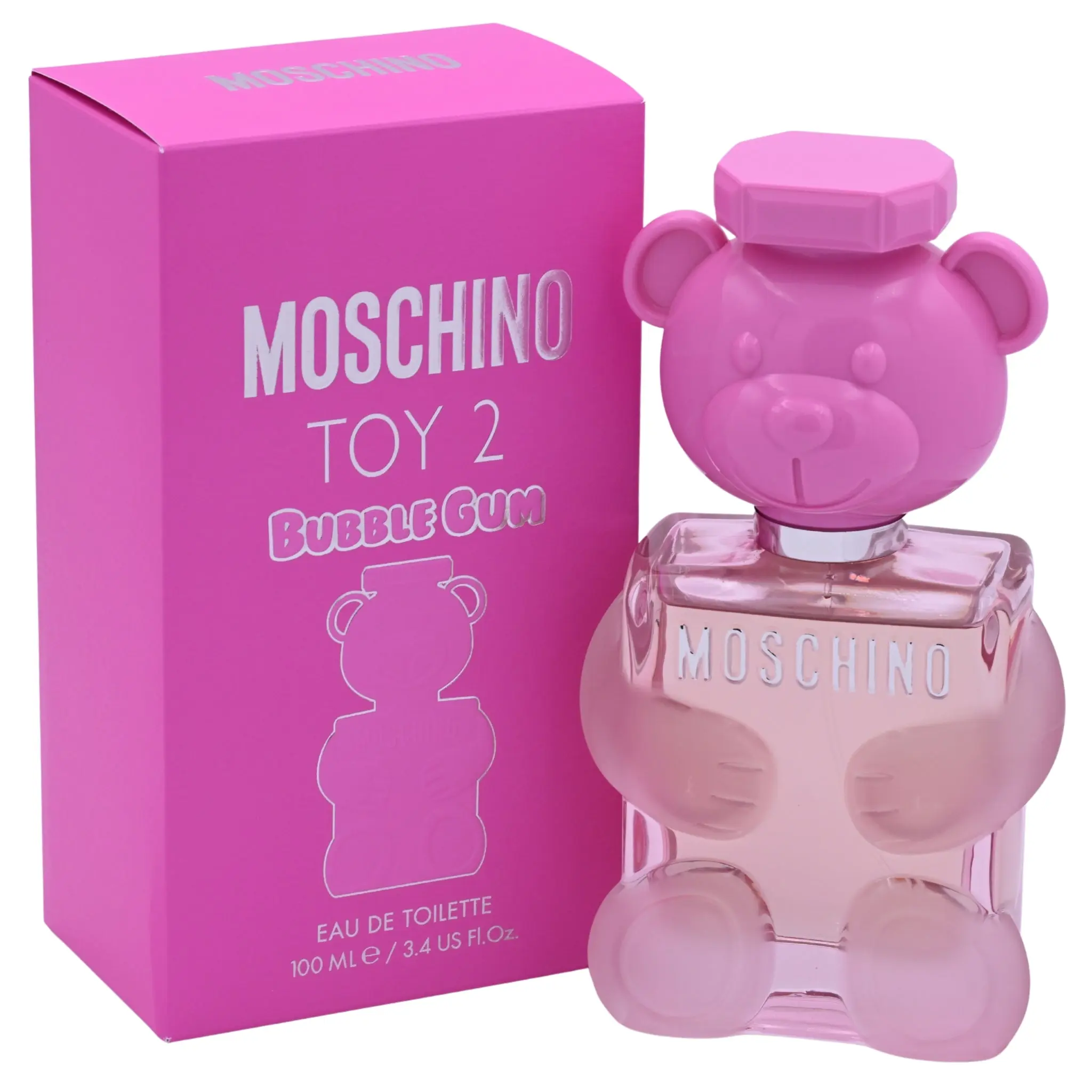 MOSCHINO Toy 2 Bubble Gum Women's Fragrance Set - Eau de Toilette (3.3oz) & Eau de Parfum (EDP) Spray (3.4oz), New in Box, Featuring Citrus Woody Scent, Flower Fruit Fragrance and Peach Notes, Fragrance Perfumes