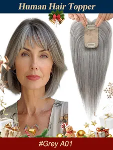 Women Hair Accessories, 5x9cm Human Hair Headwear, Lightweight Design, Easy Installation, Suitable for Daily Use & Special Occasions, Human Hair Topper, Hairline Topper