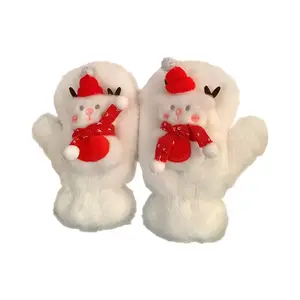 Christmas Cute Snowman Plush Scarf Cold Protection Hanging Neck Plush Scarf Internet Celebrity Outdoor Cycling Scarf Party Decoration Supplies