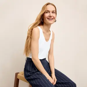 Wyatt Tank - Organic Cotton Slub :: White