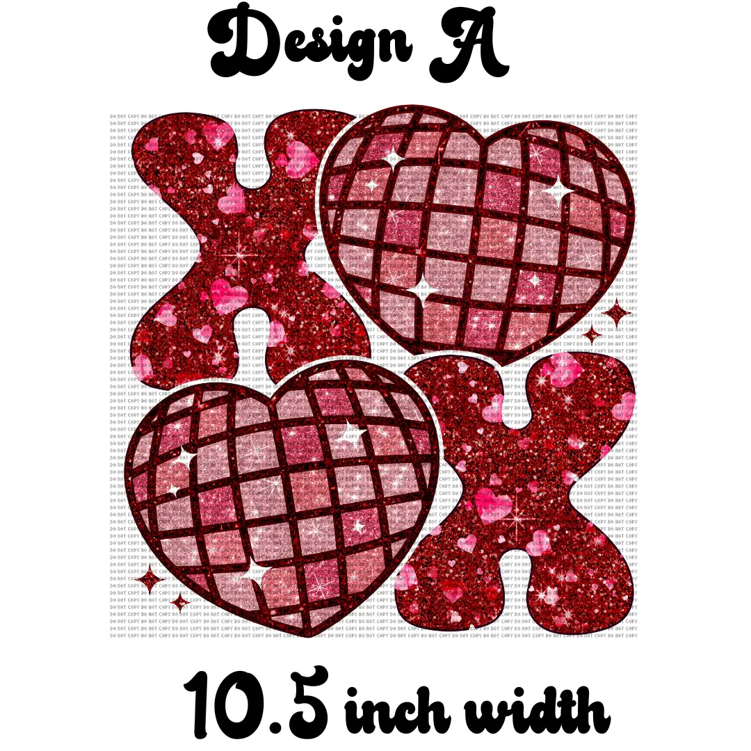 Valentine Themed Heat Transfer Shirt Prints - Heat Transfer Vinyl