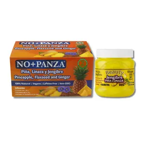 VIRAL High Supreme Combo Pack – Herbal Tea + Ginger Gel – 30 Tea Bags + 250 g Gel – Ginger, Pineapple, Cinnamon & Flaxseed Blend – 100% Natural, Vegan, Caffeine-Free – Traditional Herbal Infusion & Moisturizing Gel for Wellness & “Panza”