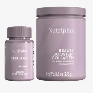 FOUNTAIN OF YOUTH - Beauty Booster Collagen - Spirulina & Unflavored- Nutriplus - Dietary Supplement Fitness