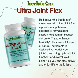 Herbionline Ultra Joint Flex - Natural Joint Support for Mobility and Comfort, Made in the USA, Gluten-Free, Non-GMO, Zero Added Sugar, NSF Certified