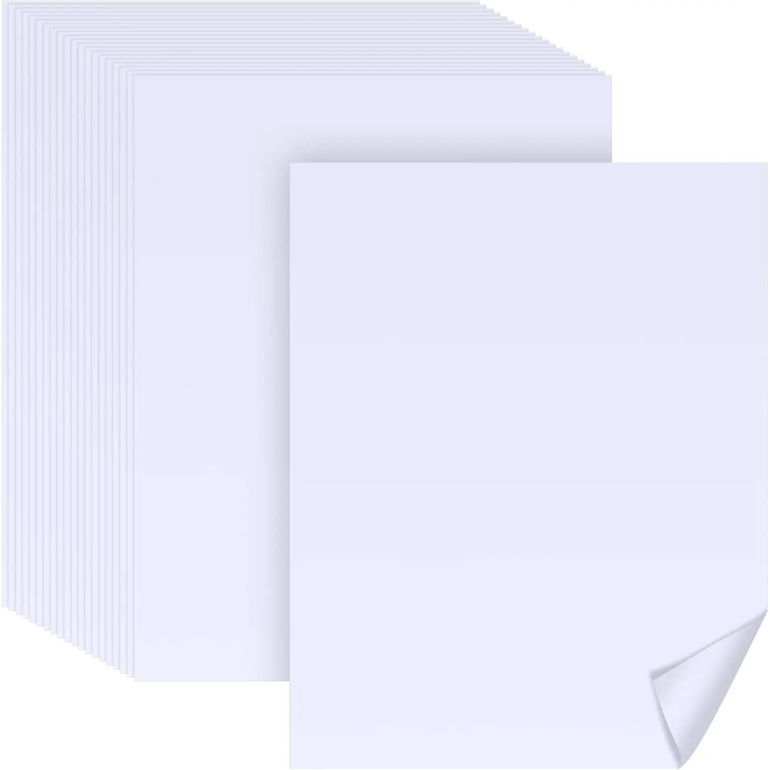 100 Sheets of Poster Board Paper, 22 x 28 Inches, White, 157g Gauge, Art White Paper, Can Be Applied for Posters, Signs and Printing