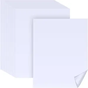 100 Sheets of Poster Board Paper, 22 x 28 Inches, White, 157g Gauge, Art White Paper, Can Be Applied for Posters, Signs and Printing