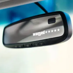 Wanted Five Star GTA Sticker - Funny Video Game Car Mirror Visor Gift Sticker - 5 Inches Waterproof Vinyl Decal - Made in USA PLKISS0019