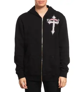 Affliction Men's Zip-Up Hoodie Live Fast
