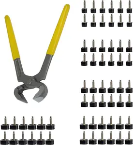 30 Pairs Women's High Heel Shoes Replacement Tips Pin (5 Different Sizes, 2 Different Pins Diamete) with 1PC 6" Heel Pliers for Repairing Shoes Bedroom Footwear Comfort Vacuum