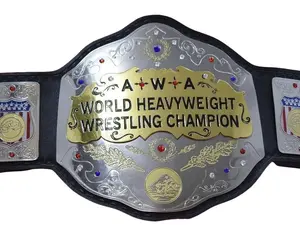 AWA World Heavyweight Wrestling Champion Replica Title Belt Adult size 2mm