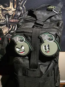M67 Grenade Cartoon PVC Morale Patch – Tactical Military Hook Patch for Backpacks, Vests, EDC Gear & Collectors | Funny Combat-Inspired Patch!