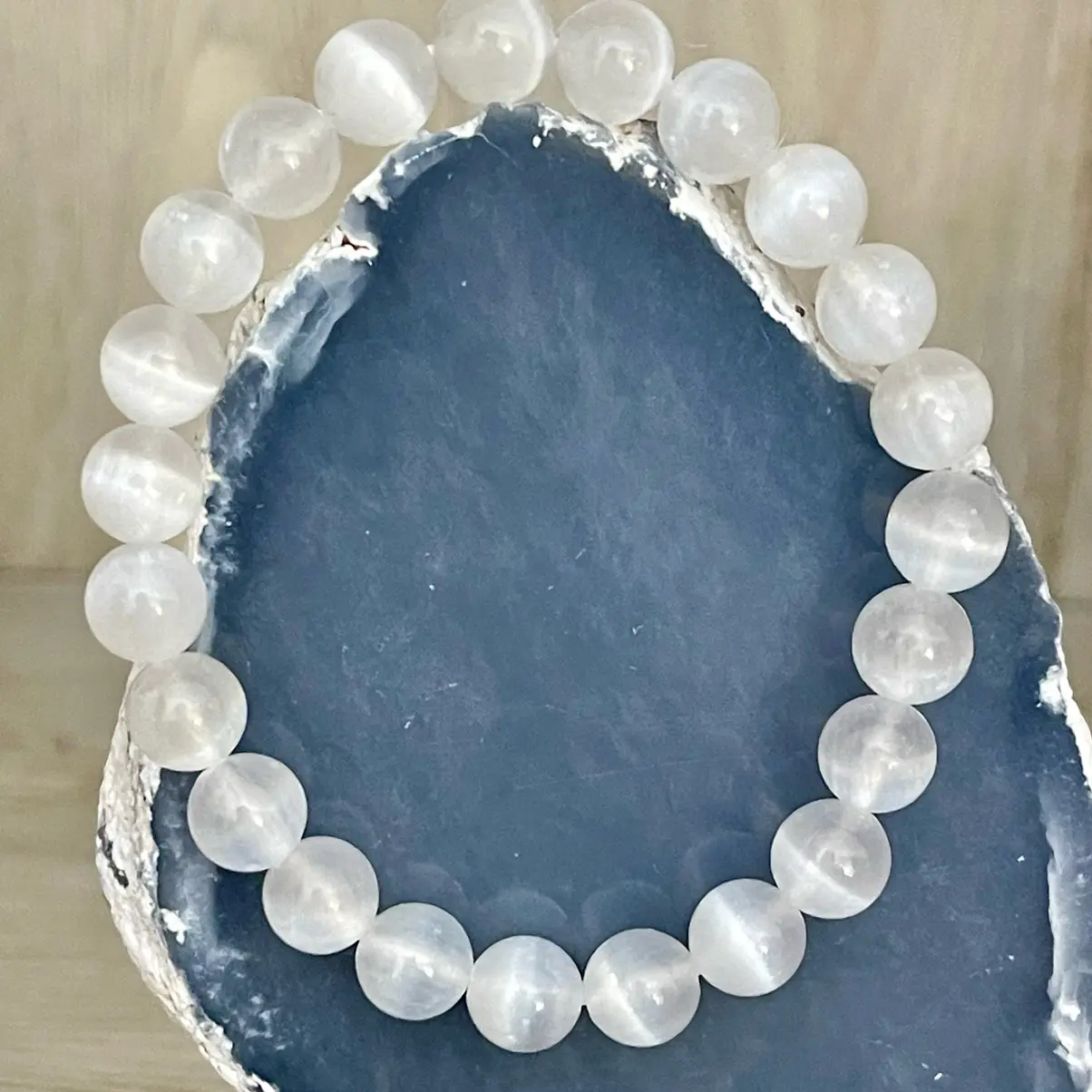 Buy One Get One Free Selenite Bracelet for Mental Clarity & Spiritual Growth