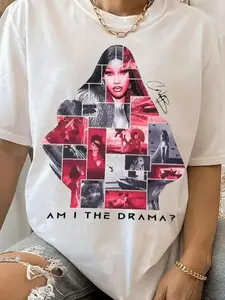[Sale Up To 30%] + [Free Ship] CARDII Graphic T-shirt, Miss Drama Shirt, Rap Queen, Car-B Inspired Little Miss Drama Tour 2026 Shirt, Gift For Music Fans Shirt